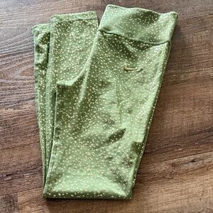 Nike Kids Speckled Green Leggings